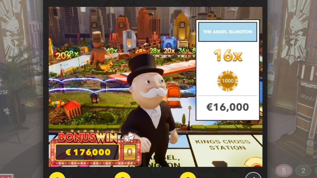 Monopoly Live game payouts