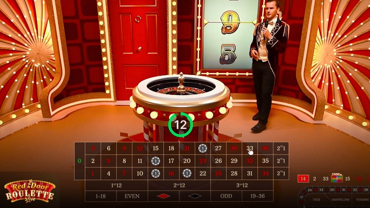 Red Door Roulette by Evolution live studio and live presenter