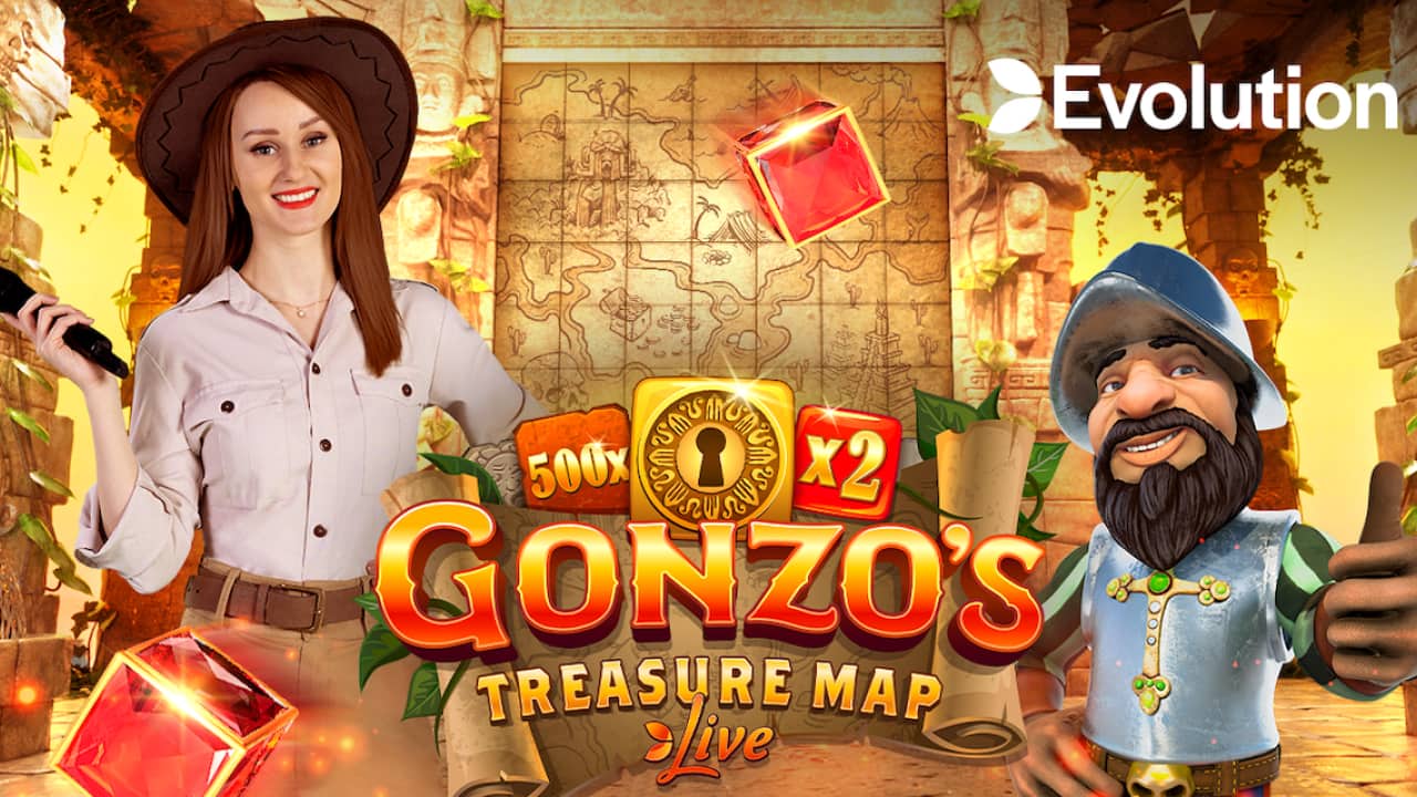 Gonzo's Treasure Map by Evolution Live online